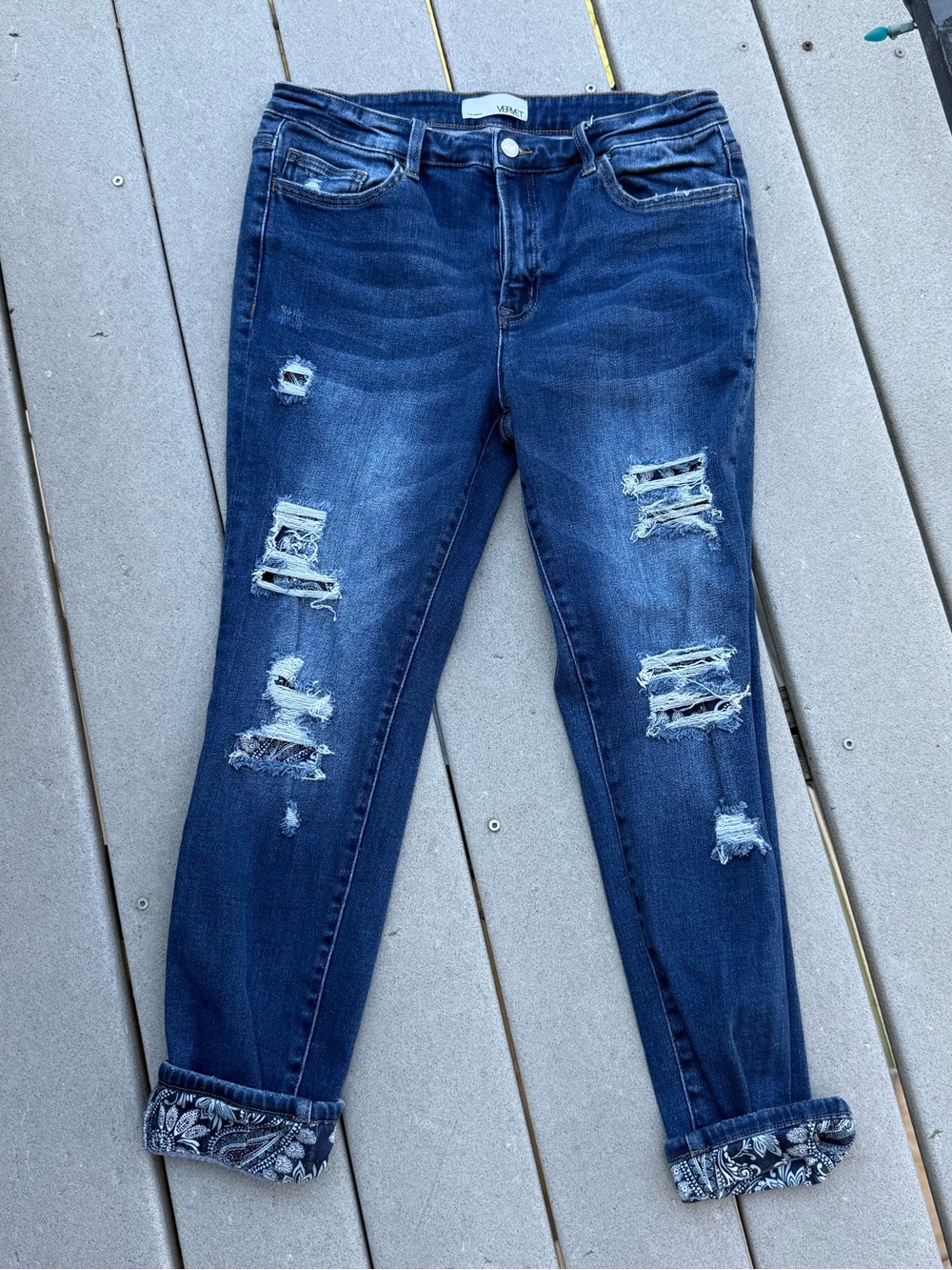 Vervet High Rise Ankle Skinny Stretch